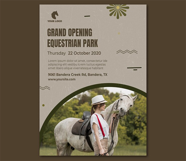 Free PSD Horse Flyer Templates