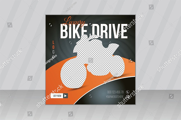 Luxury Bike Vector Broucher Template