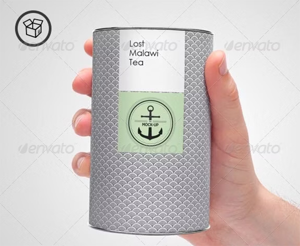 Can Cardboard Paper  Package Mock-up