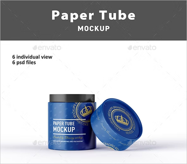Cardboard Paper Tube Mockup