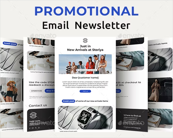 E-Commerce Email Newsletter PSD Template