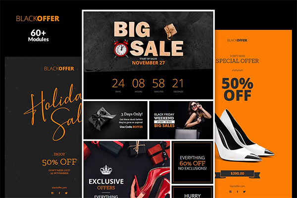 BlackOffer Email Builder Newsletter Template