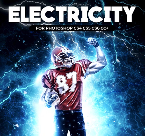 Electricity Photoshop Action