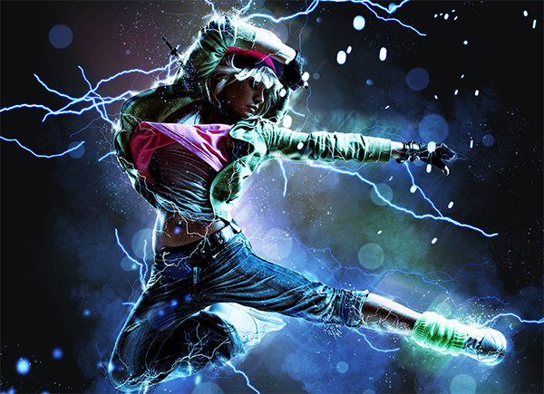 Electric Photoshop, ABR, Action 