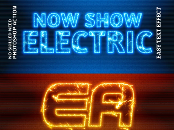 ELECTRIC Photoshop Action