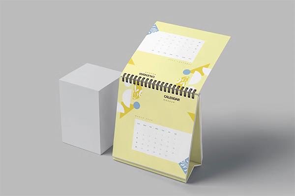 Mini Desk Calendar Mockups