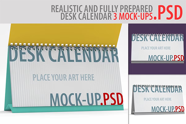 Commercial Desk Calendar Mockups