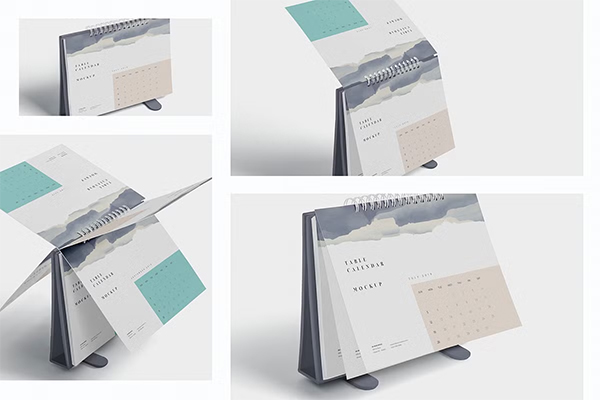 Table Calendar PSD Mockups