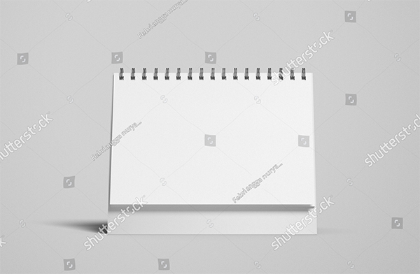 Desktop Vector Calendar Mockup