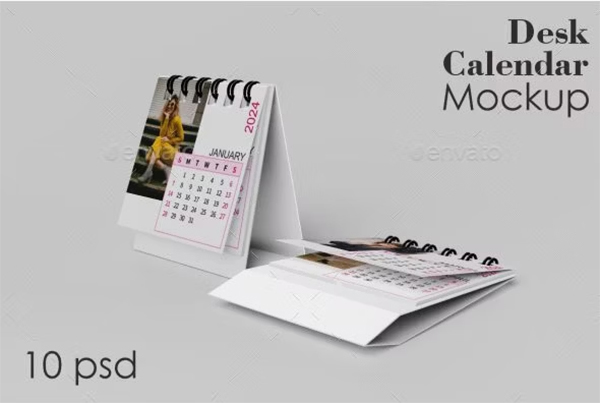 Desk Calendar Mockup Design