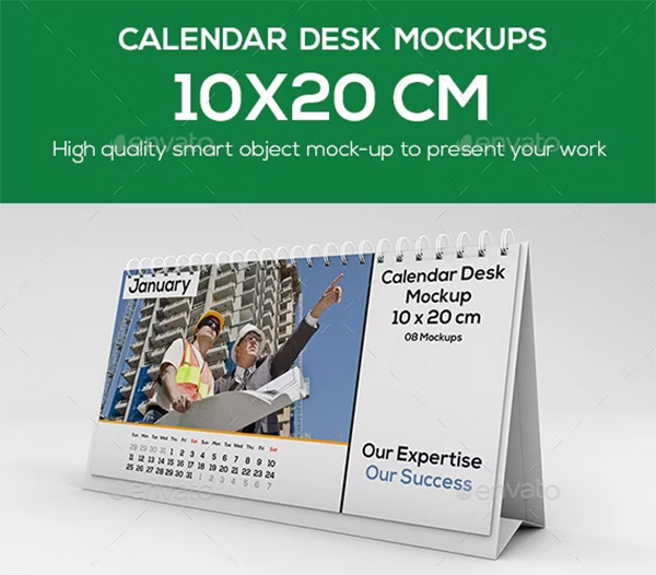 Calendar Desk PSD Mockups