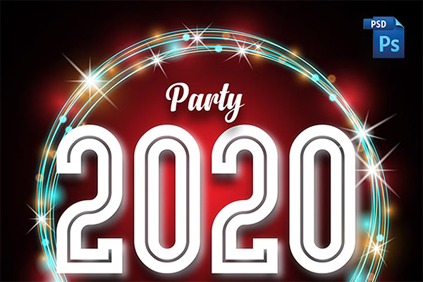 Commercial New Year Flyer Template