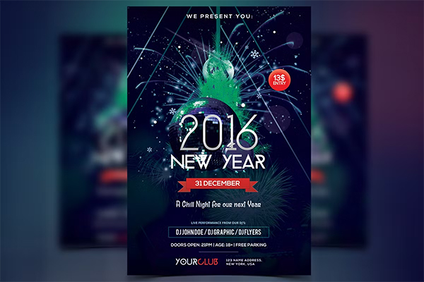 New Year PSD Flyer Designs