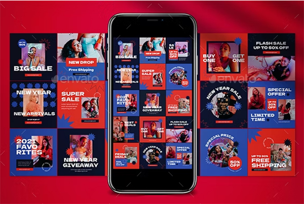 New Year Instagram Pack