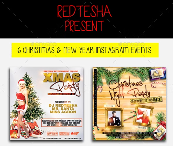 Christmas & New Year Instagram Template