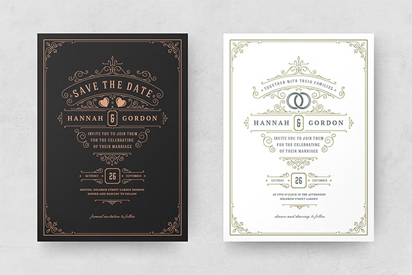 Royal Wedding Invitations Cards Templates