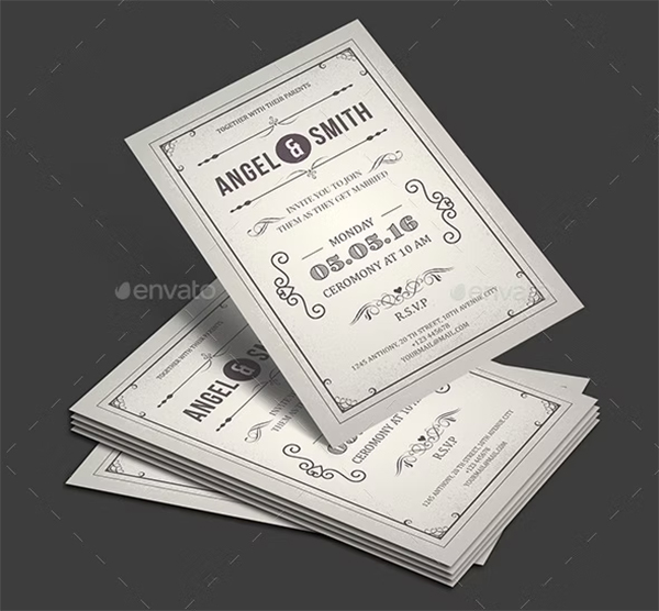 Wedding Invitation Traditional Template