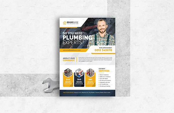 Plumbing Service Flyer Design