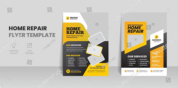 Plumber Flyer Vector Template