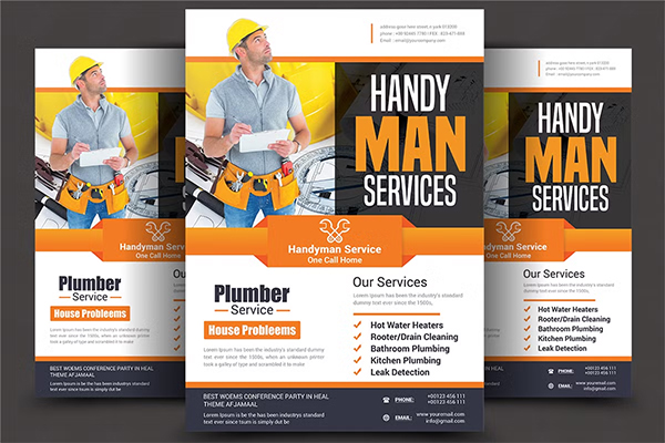 Handyman Services Flyers Template