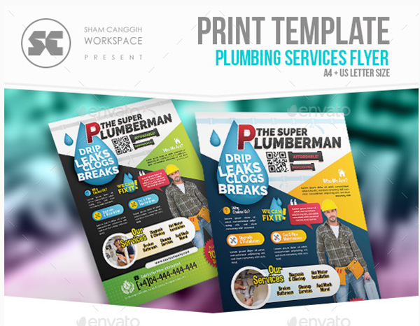 Plumbing Service Design Flyer
