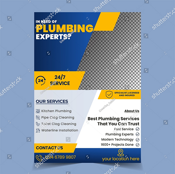 Company Plumbing Flyer Template