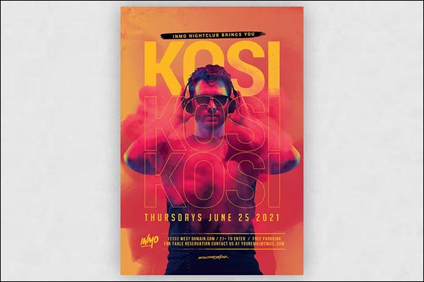 Customised Nightclub Event Flyer