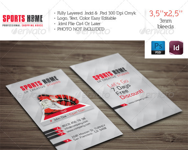 Sports House Business Card Template