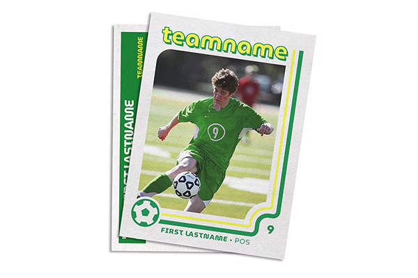 Retro Soccer Card Template