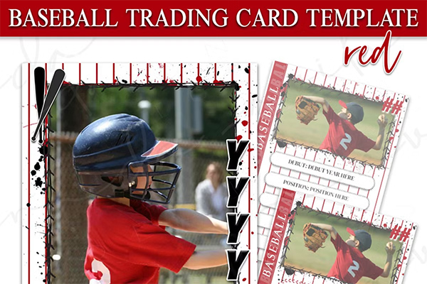 Baseball Trading Card Template