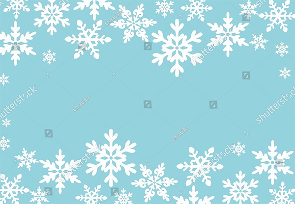 Snowflake Vector Backgrond Template