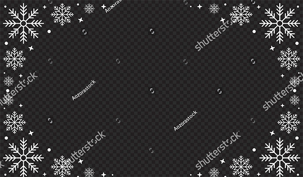 Snowflakes Seamless Pattern Template