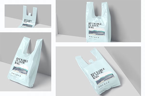 Plastic Bag Mockups Template