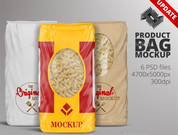 Plastic & Paper Product Bag Mockup