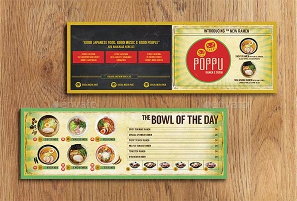 Japanese Bistro Mini Flyer
