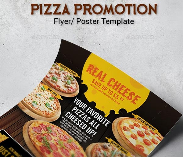 Pizza Menu Restaurant Promotion Template