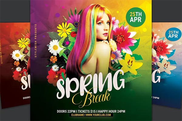 Spring Break Customize Flyer