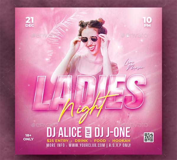 Night Club CMYK Flyer Template