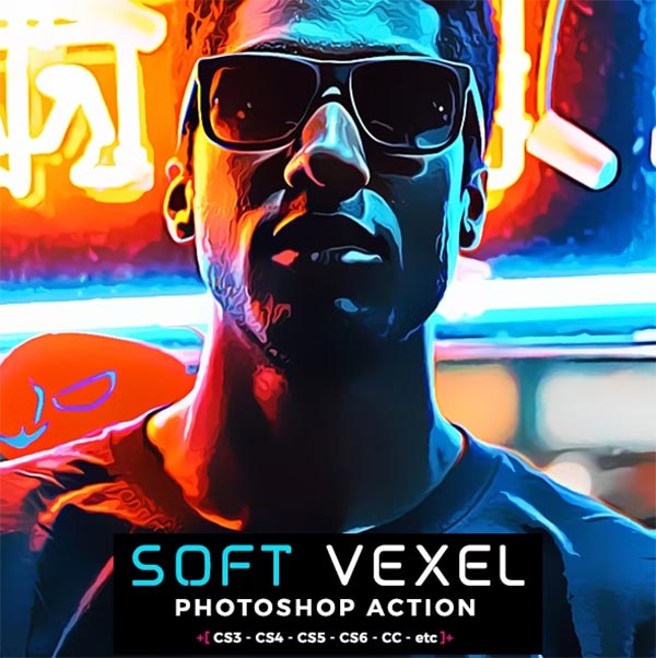 Oil Vexel Photoshop Action