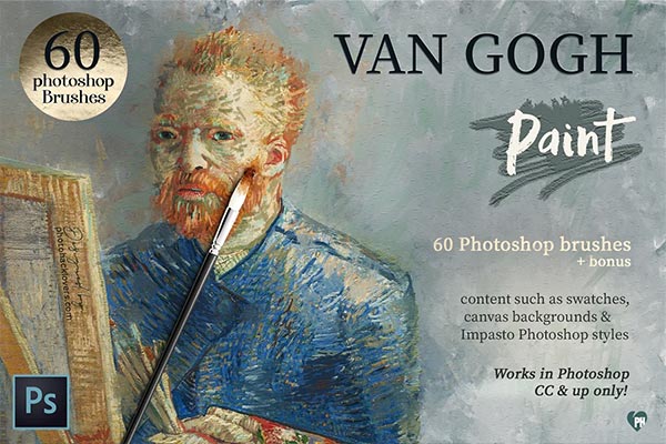 VanGogh Paint Photoshop Brush Bundle