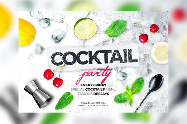 Cocktail Party Flyer Design