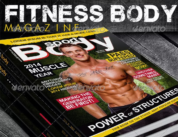 Fitness Body Magazine PSD Template