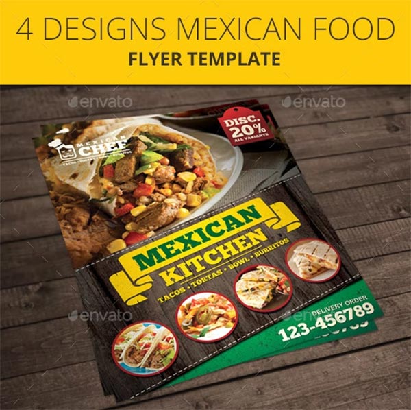 Mexican Food Flyer PSD Template Mexican Food Flyer PSD Template