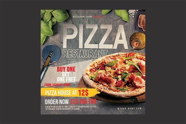 Pizza Flyer Template Designs
