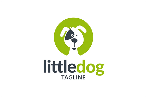 Little Dog Logo Template
