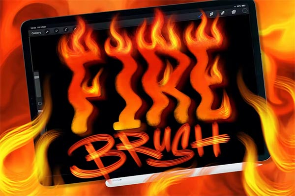 Dans Fire Photoshop Brush