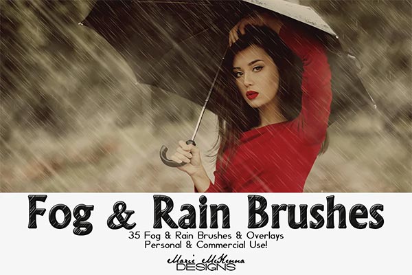 Fog & Rain Brushes & Overlays