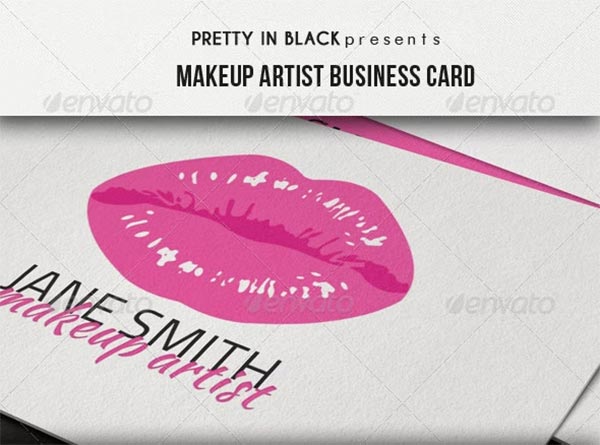 Makeup Artist Business Card Makeup Artist Business Card