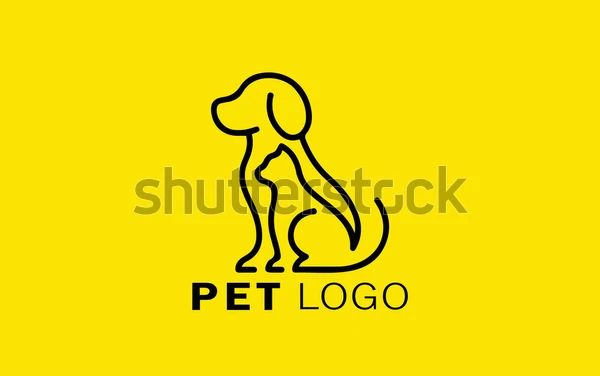 Dog and Cat Pet Logo Template