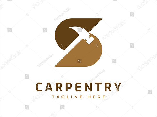 Carpentry LetterVector Logo Template